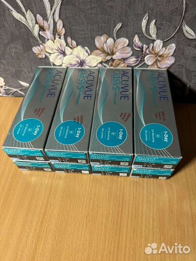 Линзы контактные acuvue oasys 1 day -1,0