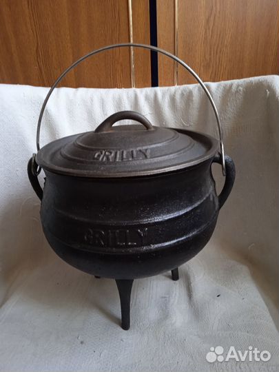 Новый чугунный котелок 5 л