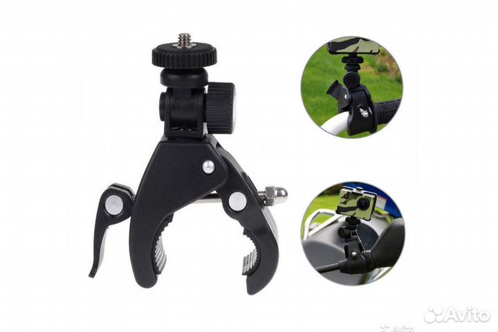 Крепление экшен камер GoPro на Велосипед / Байк