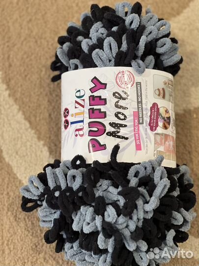 Пряжа ализе пуффи море, alize puffy more