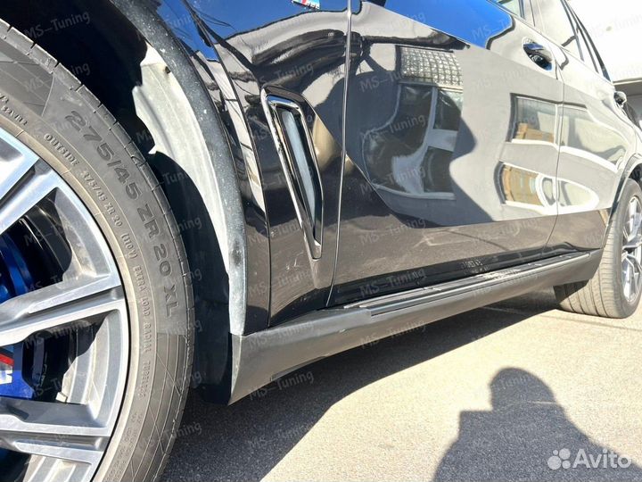 Пороги черные BMW X5 G05