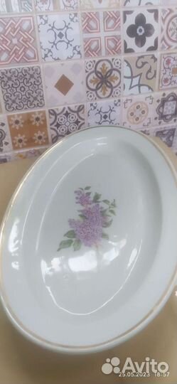 Блюдо большое овальное СССР