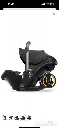 Коляска автокресло Doona Nitro Black