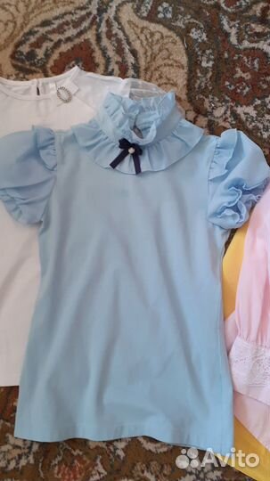 Блузки для девочки, школьные