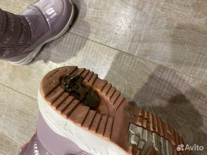 Дутики зимние для девочки 30