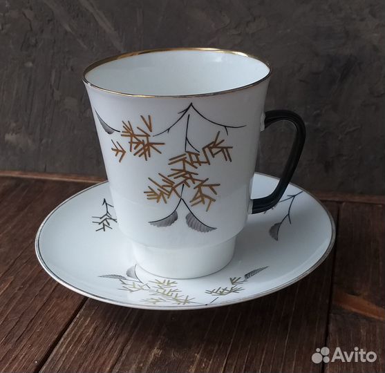 Кофейная пара лфз костяной фарфор
