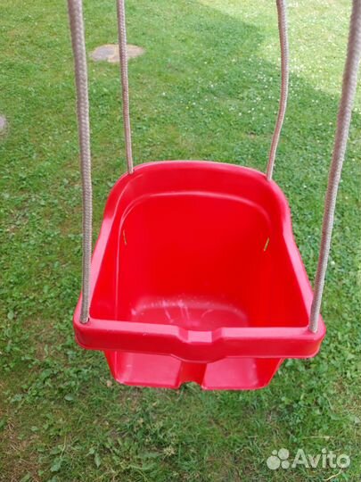 Детские качели пластиковые уличные