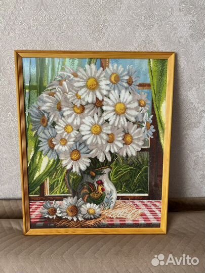 Готовая картина из алмазной мозаики