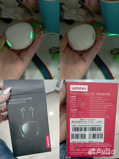 Беспроводные наушники игровые lenovo