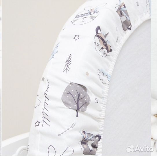 Простыни детские на резинке круглые