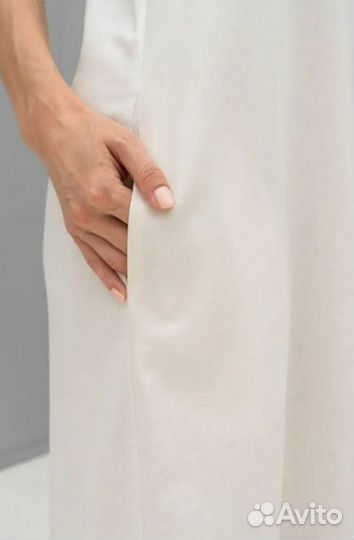 Льняной сарафан новый 42-44