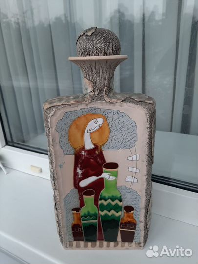 Графин керамический ручной работы