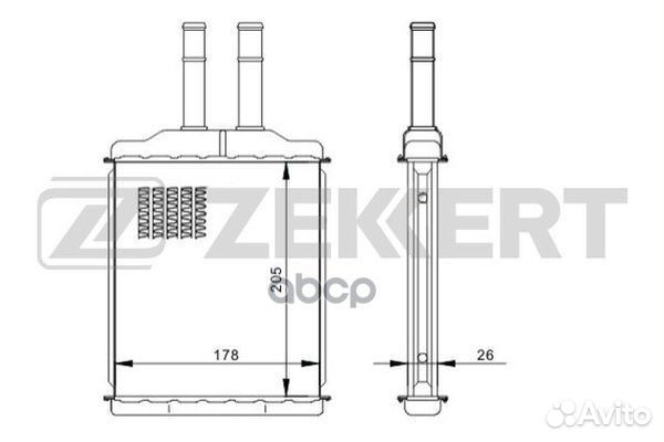 Радиатор отоп. Chevrolet Epica (KL1 ) 06- Evan