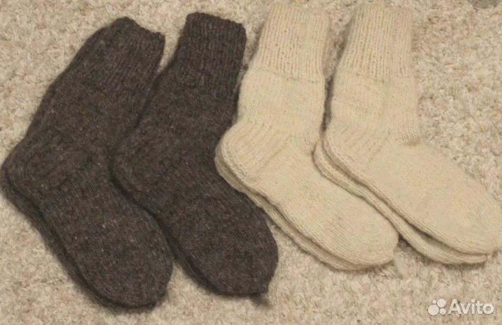 Носки вязаные ручной работы мужские шерсть