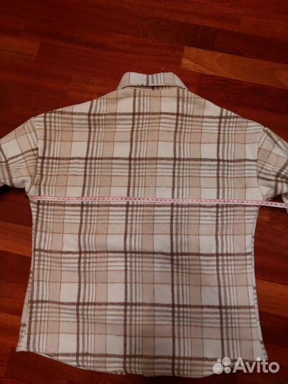 Теплая рубашка в клетку