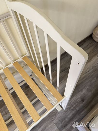 Детская кроватка новая с матрасом