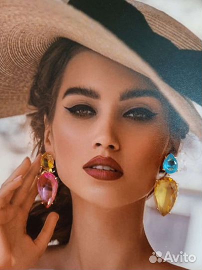 Серьги бижутерия Италия