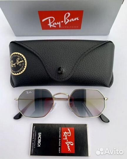 Очки ray ban octagonal пепельные