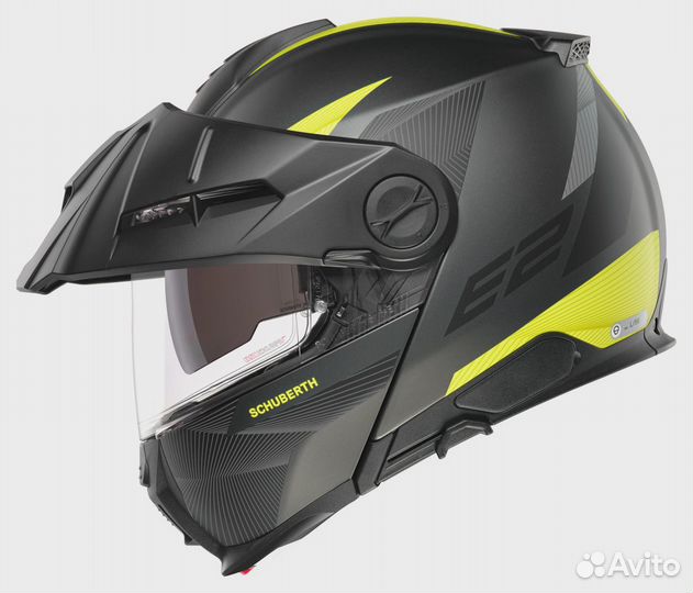 Schuberth E2 defender yellow