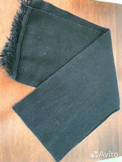 Мужской шарф, кашне чёрное вмф