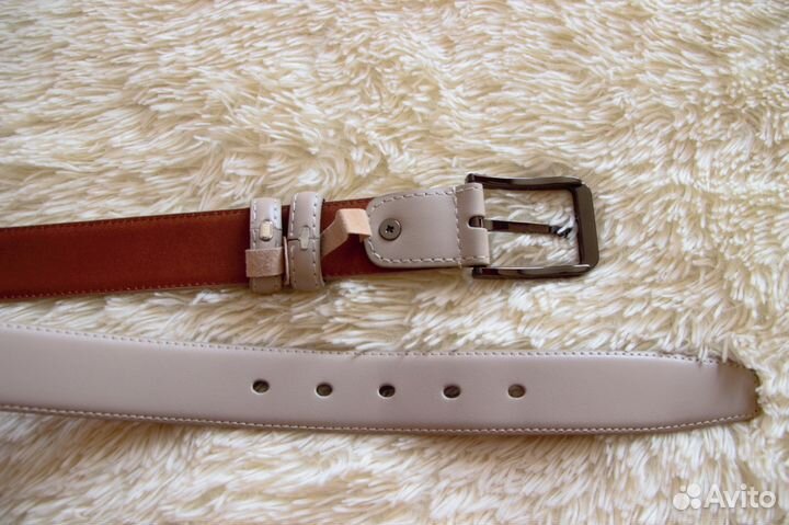 Кожаный мужской ремень (двусторонний)