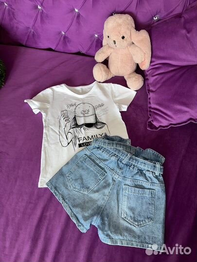Шорты и футболка 116-122
