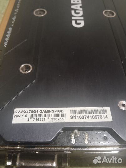 Видеокарта RX470 4gb gigabyte