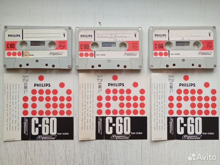 Аудиокассета philips C-60 (3 шт)