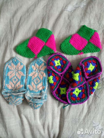 Вязанный башмачки