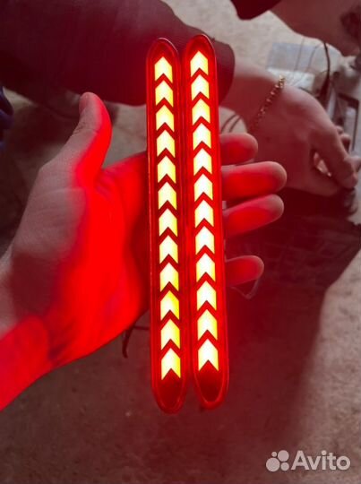 Катафоты бампера с подсветкой Honda Accord 7 CL7