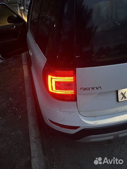 Фонарь левый шкода йети лед yeti led