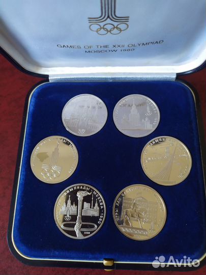 Набор из 6-ти монет Олимпиада 80 пруф