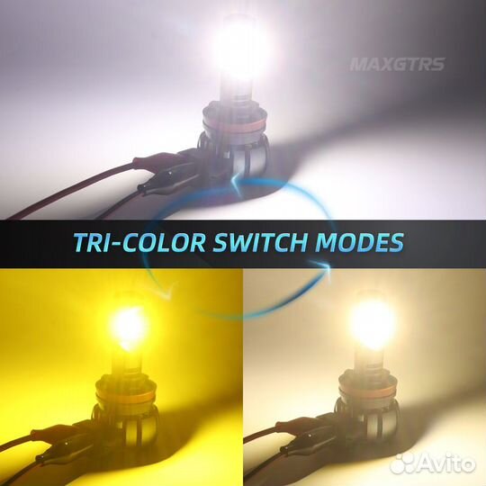 Противотуманные LED лампы maxgtrs Tri-Color