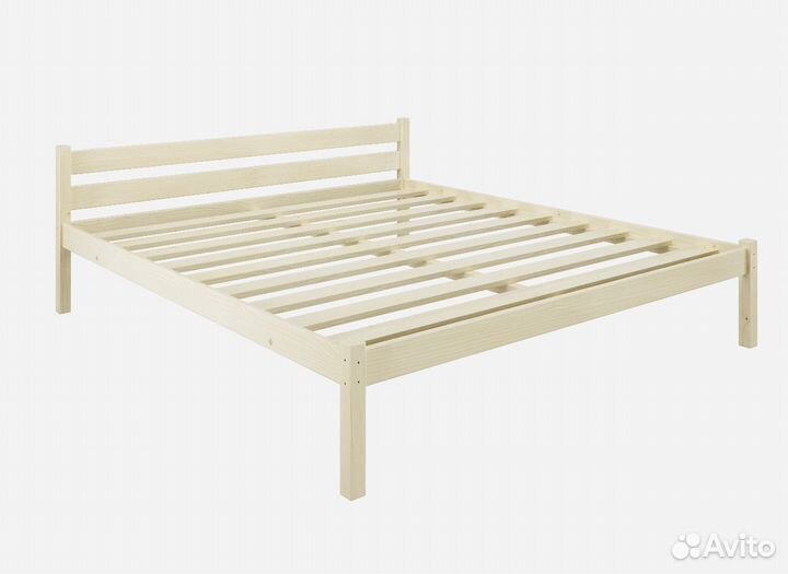 Кровать деревянная двуспальная