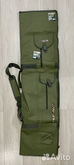 Чехол для карповых удилищ с карманом под катушки