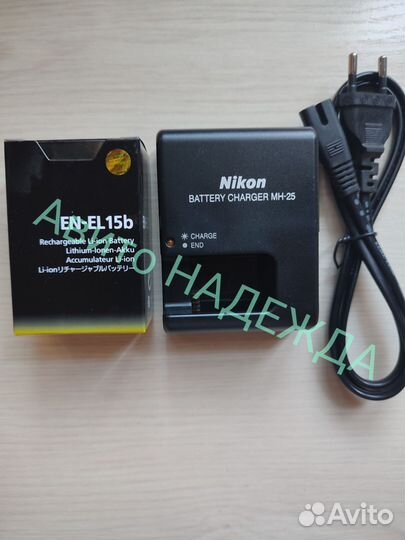 АКБ Nikon EN-El15B + зу Nikon mh-25 Новый комплект