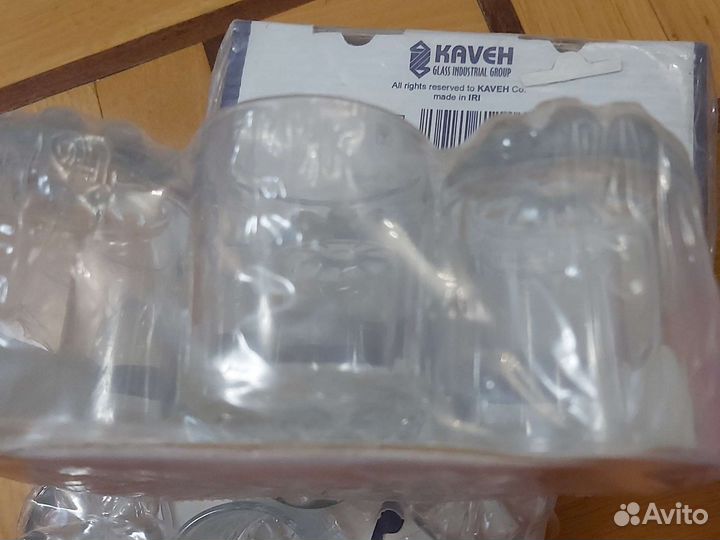 Набор стаканов новый 18 штук