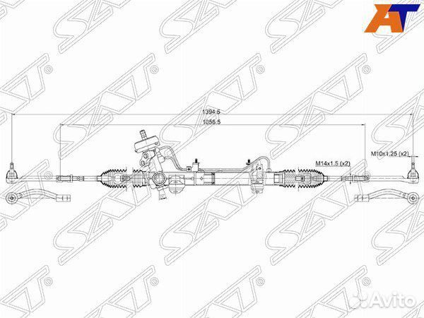 Рейка рулевая hyundai solaris