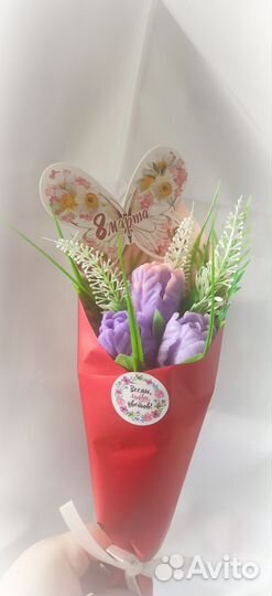 Букеты в руку из мыла ручной работы