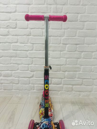 Самокат детский трехколесный бу