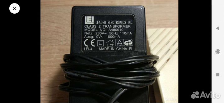 Блок питания 9v 1000 mA