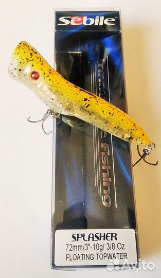 Воблер поппер sebile splasher 72