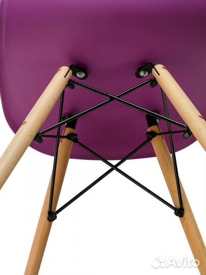 Стул в стиле eames DSW,лиловый, 1 шт