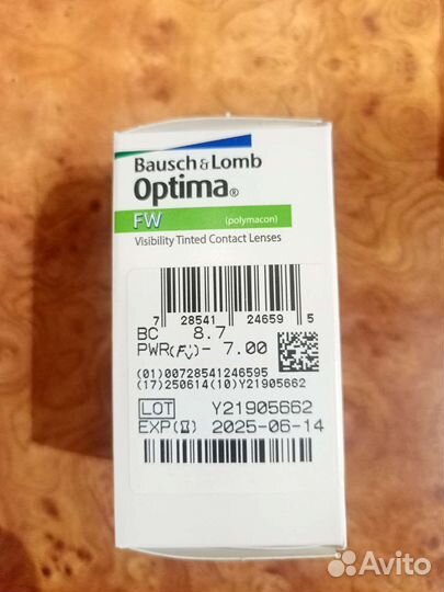 Линзы контактные (квартальные)