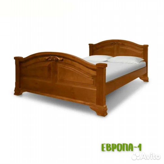 Кровать из массива дерева. Европа. мо