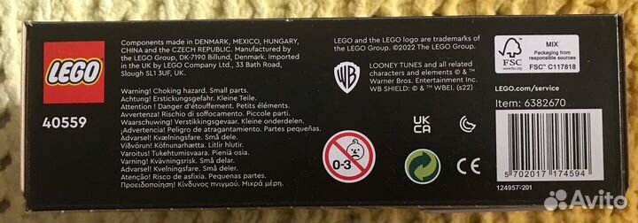 Lego BrickHeadz 40559 Road Runner и Wile E. Coyote