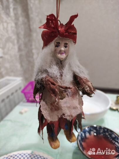 Ватные елочные игрушки