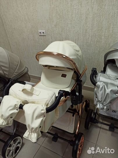 Новая коляска экокожа 2в1 и 3в1 Luxmom 608