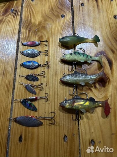 Блесна, Вертушки, Резиновые Рыбки