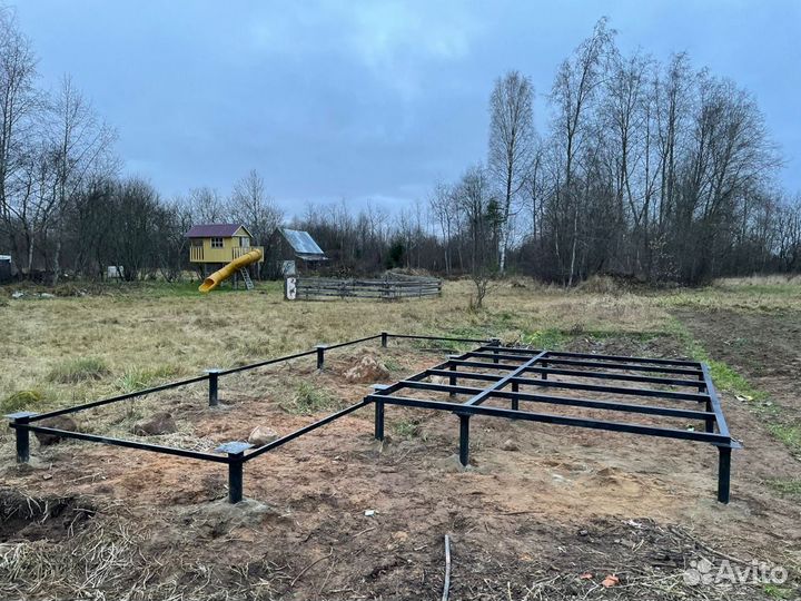 89 винтовая свая с оголовком 20х20. Цены под ключ